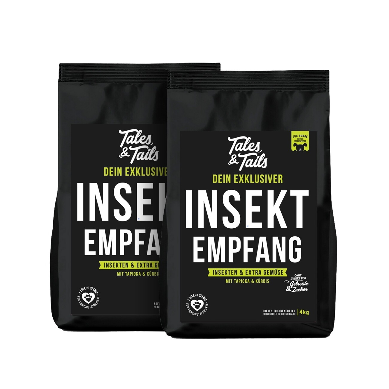 Tales & Tails Softes Trockenfutter Dein exklusiver InSektempfang 2x4 kg