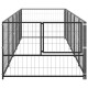 Hundezwinger Stahl schwarz 5 m, 1 m, 70 cm