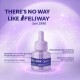 Violettes Feliway Optimum Fläschchen mit Überschrift 'THERE'S NO WAY LIKE FELIWAY Seit 1996' und deutschen Merkmalstexten.