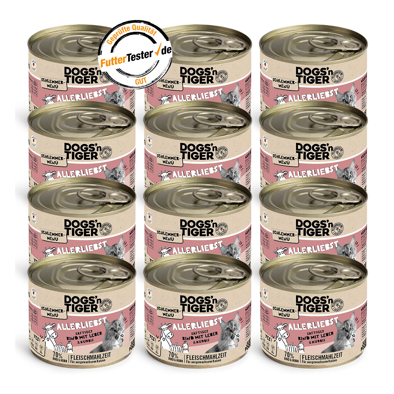 Dogs'n Tiger Allerliebst Rind & Huhn 12x200 g