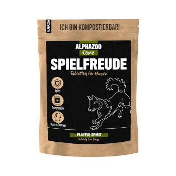 ALPHAZOO Spielfreude Tabletten für Hunde und Katzen 75 g