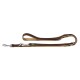 Verstellbare Führleine Neopren braun/ caramell 1,5 cm, 2 m