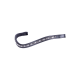 Schwarzes Leder-Haustierhalsband, verziert mit funkelnden Strasssteinen in der Mitte, das ein stilvolles und elegantes Design zeigt.