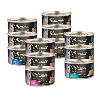 Miamor Feine Filets naturell Mixpaket 12x80g Mixpaket 1