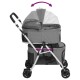 Hundewagen 83x48x97cm (L x B x H) grau