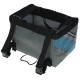 Pet Fahrradtasche Vacation für kleine Hunde, Grau/Blau