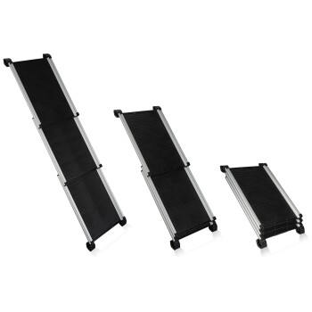 Hunderampe 70-158cm - Ausziehbare Teleskoprampe als Einstiegshilfe