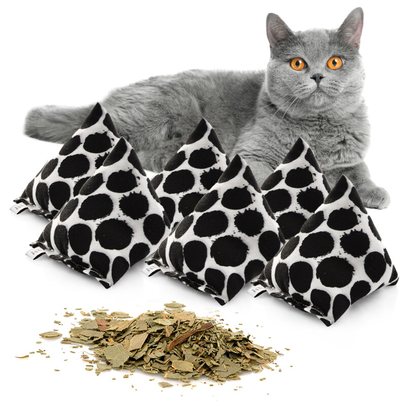 Canadian Cat Company Catnipspielzeug 6x Schmusepyramide Punkte