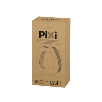 Kartonbox für das Catit Pixi breite Kratzbrett-Ersatzset, mit einem einfachen Design und Text, der den Zweck des Produkts beschreibt.