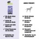 Bild, das EAT SMALL Hundefutter mit anderen Produkten vergleicht, wobei Vorteile wie Allergielösungen und Nachhaltigkeit hervorgehoben werden, mit Häkchen und Kreuzen.