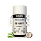 ALPHAZOO Pfotenpflege Big Paw-Ty Pfotenstick-Glas mit Aloe-Scheiben, Kokoshälften und Produktanhänger.