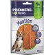 Premiere I ❤️ my dog Meaties dog treats packaging, featuring a beagle and showing 95% meat content, 60g size, and rabbit flavor.