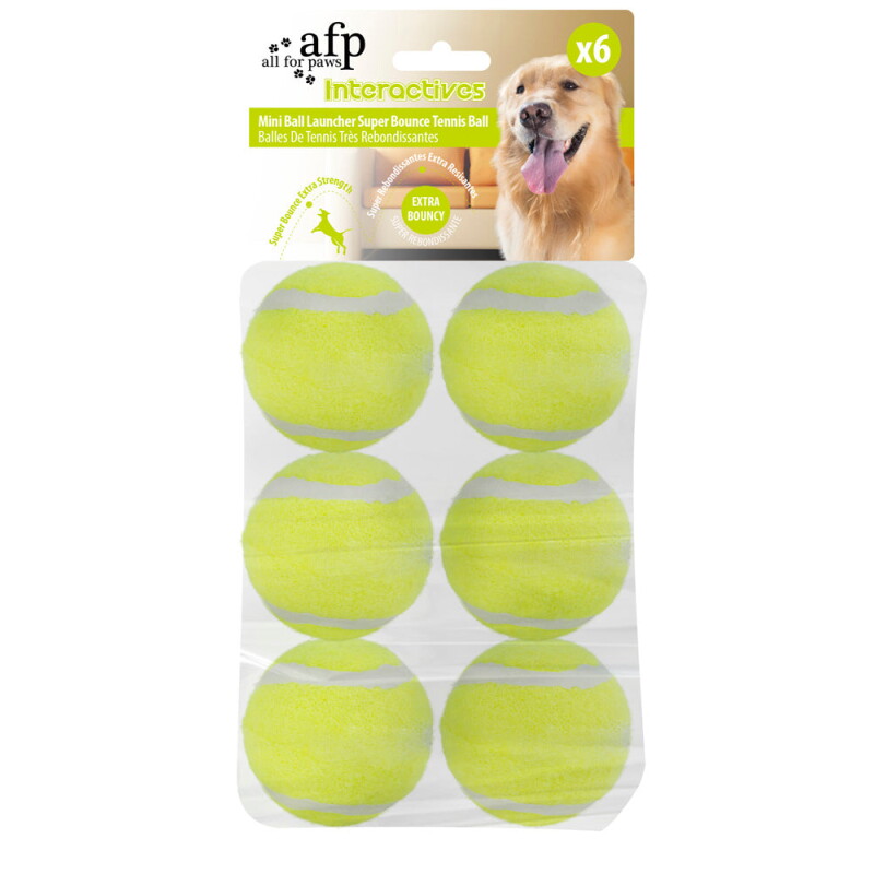 All for paws Super Bounce Tennis Ball für Mini Ball Laucher