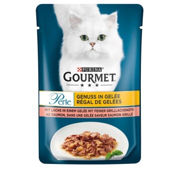 Gourmet PURINA Perle Genuss in Gelee 26x85g Lachs