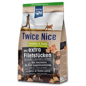 NutriQM Twice Nice Insekt mit saftigem Hühnchen 12 kg