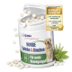 Behälter mit GIGI-Hundegelenk- und Knochen-Tabletten, mit einem Bild eines Golden Retrievers, mit dem Text "HUNDE Gelenke & Knochen" und "Für mehr Bewegungsfreude."