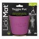 Lila LickiMat Yoggie Pot für Hunde, perfekt für Joghurt, Rohfutter, Dosenfisch, Pasteten, Aufstriche, eingeweichtes Trockenfutter, Größe XS-XL.