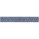 Schwarz-weiß gemusterter Haustierhalsbandriemen mit geometrischen Zickzack- und Diamantformen.