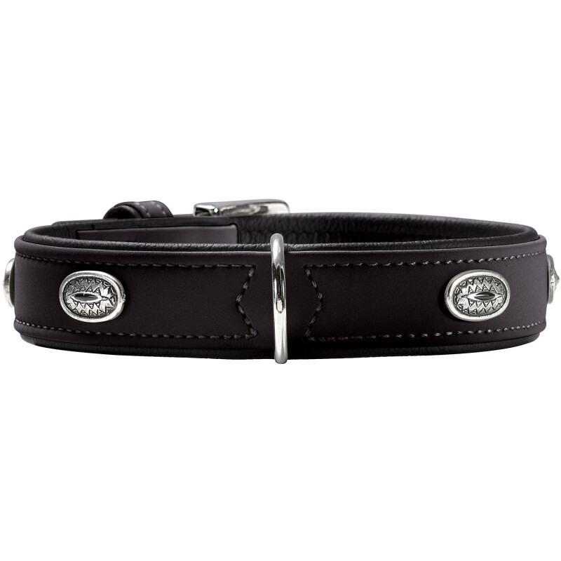 Hunter Hundehalsband softie stone schwarz S