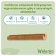 Gryzaki dentystyczne Whimzees na zielonym tle; polski nagłówek o codziennych przysmakach dentystycznych z naturalnych składników; logo widoczne