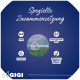 Blauer Hintergrund mit dem Text "Spezielle Zusammensetzung", Icons für MSM, D-Glucosamin-HCL, Vitamin C, Boswellia und einen Messlöffel.