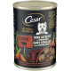 Cesar Natural Goodness Hundenassfutterdose mit weißem Terrierbild, Aufschrift "Terrine" und Text "Ohne Getreide / Sans Céréales".