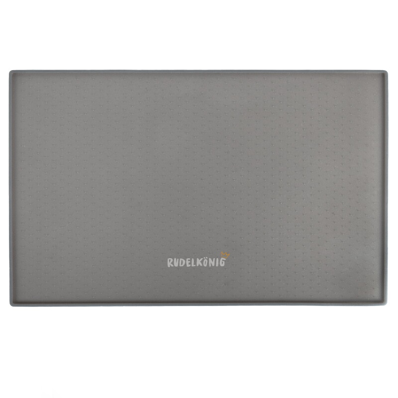Rudelkönig Napfunterlage – Rutschfeste Futtermatte 40x30cm grau