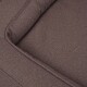 Orthopädisches Hundebett aus Velours mit Handwebcharakter Yukon braun/ grau XL