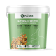 4,5 kg AniForte Naturfutter für Kaninchen und Nagetiere in einem Behälter mit grünem Etikett, das ein Kaninchen und ein Nagetier zeigt, in Deutsch und Englisch.