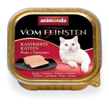 Animonda Vom Feinsten für kastrierte Katzen 32x100g Pute & Tomaten