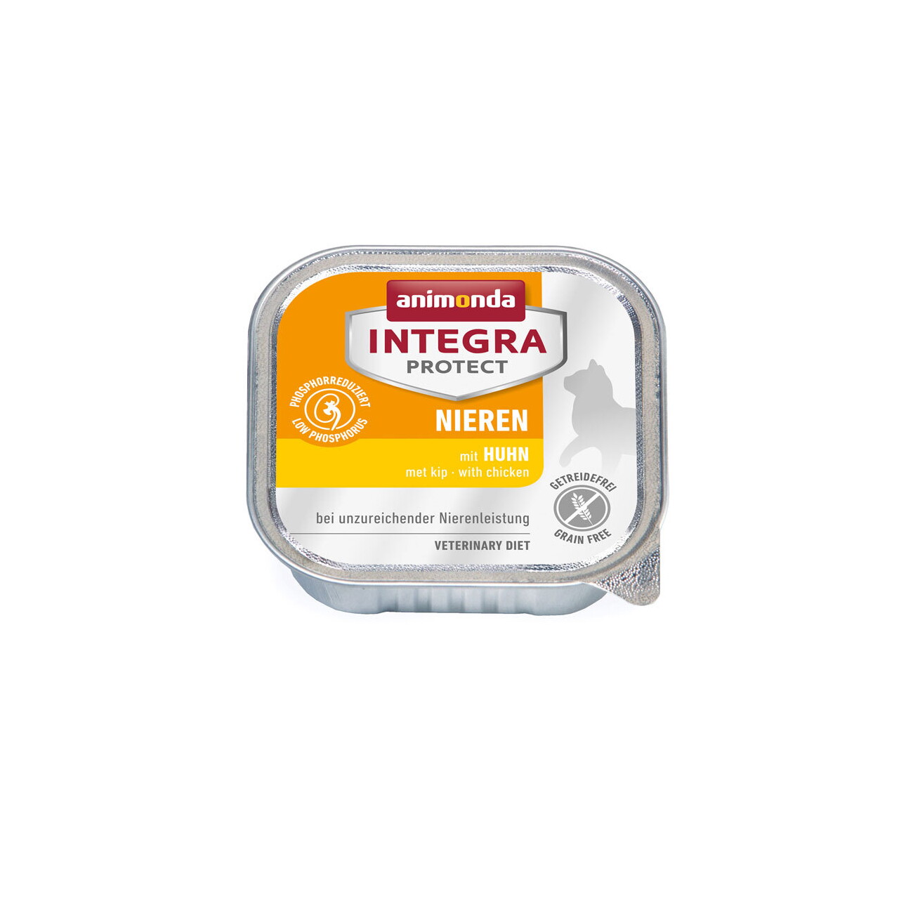 animonda Integra Protect Nassfutter Katze, Adult, Niere Huhn 16x100 g
