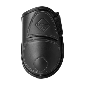 Schwarze Pferdeboot mit LeMieux-Logo, mit gepolstertem Design und verstellbarem Riemen für einen sicheren Sitz.