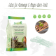 Stiefel 'SÜSSHOLZWURZEL' – Beutel mit Süßholzwurzel für Pferde, Überschrift 'Gutes für Atemwege & Magen-Darm-Trakt'; vegan, ohne Zuckerzusatz.