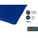 Blaues selbstkühlendes Haustiermatte, 90 cm, mit dem Hinweis, dass es leicht zu reinigen und faltbar ist, mit mehrsprachigen Anweisungen.