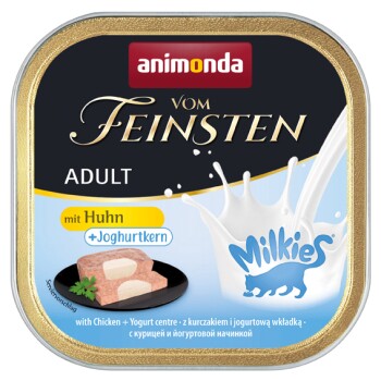 animonda Vom Feinsten Adult mit Milchkern 32x100g mit Huhn & Joghurtkern