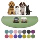 ® - Napfunterlage Halbrund - Öko-Tex und Made in Germany blassgrün 40 cm, 80 cm