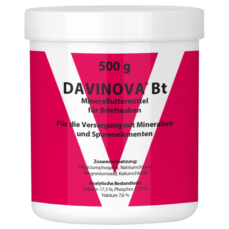 Quiko Davinova Bt 500 g: Mineralfuttermittel für Brieftauben