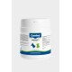 Canina Rinderfett Pulver für Hunde und Katzen, mit Nährwertangaben, Energiegehalt und Fütterungsempfehlungen auf einem weißen Behälter.