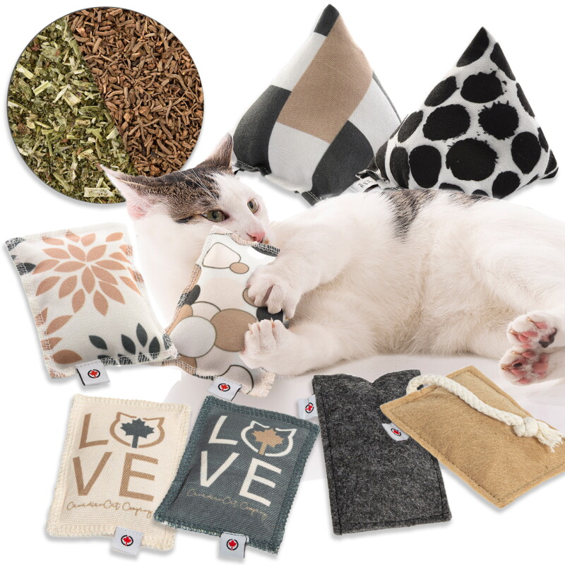 Canadian Cat Company 8er Catnip Schmusekissen Pyramiden