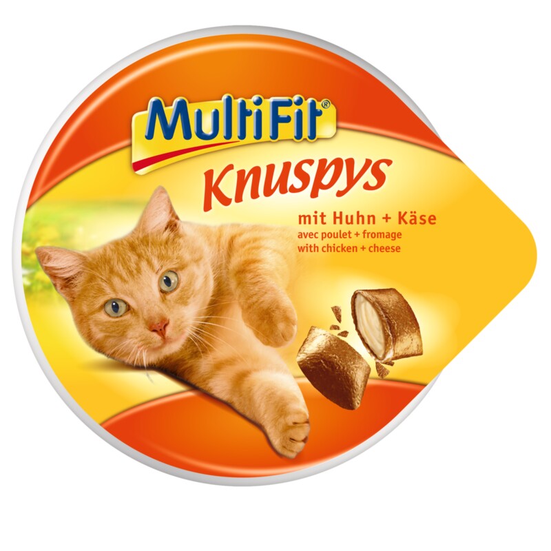 MultiFit Knuspys 7 x 60 g Kip en kaas