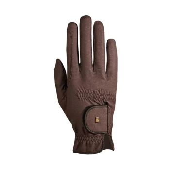 Braune Haustierpflege-Handschuh mit strukturiertem Oberflächen und einem Handgelenkband, entworfen für einfache Handhabung und Komfort.