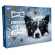 Happy Dog Weihnachts-Adventskalender für Hunde mit verschneitem Border Collie und dem Text „Weihnachtszeit ist Kekszeit!“