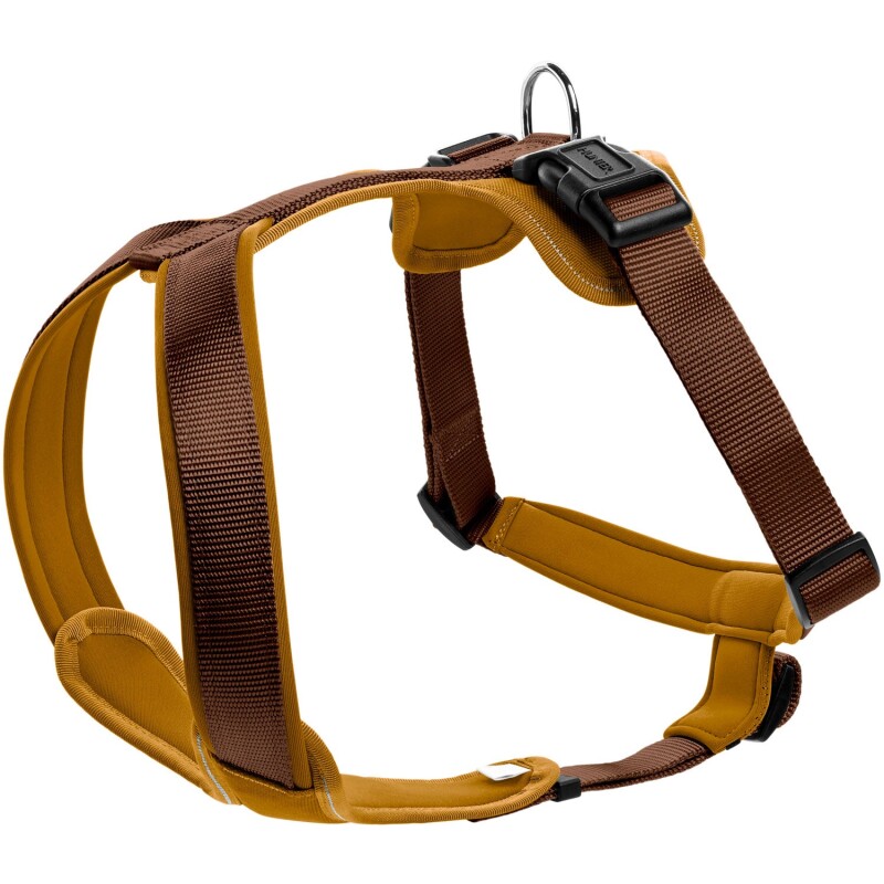 Hunter Geschirr Neopren Braun/ Caramell S