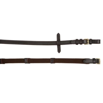 Zwei Haustier-Halsbänder nebeneinander: ein elegantes braunes Lederhalsband oben und ein braunes geflochtenes Halsband mit Lederakzenten darunter.