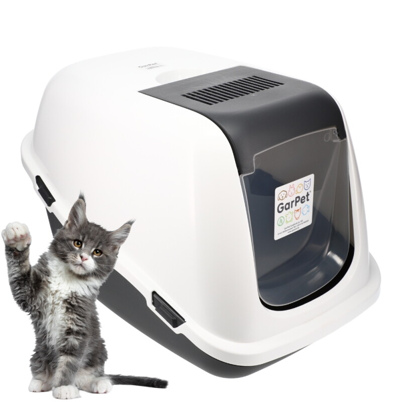 GarPet Katzenklo mit Deckel Katzentoilette XL