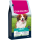 Eukanuba Adult Hundefutterbeutel für Hunde unter 25 kg, reich an Lamm und Reis, mit Dental Defense für gesunde Zähne, 12 kg.