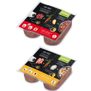 ProCani Menü-Paket Rind und Huhn 20x2x200g – frisch & fertig