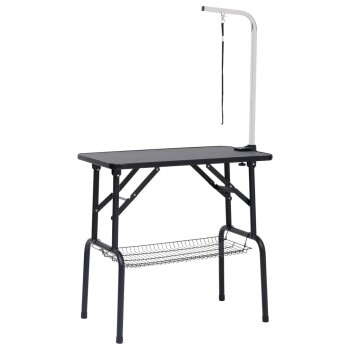 Hundepflegetisch mit Korb 81 x 48,5 x 80 cm (L x B x H)