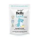 Dr. SAM Belly Love Dog intestinal health supplement powder Paket mit einem Cartoon-Hund und Text in Deutsch, der eine optimale Verdauung fördert.
