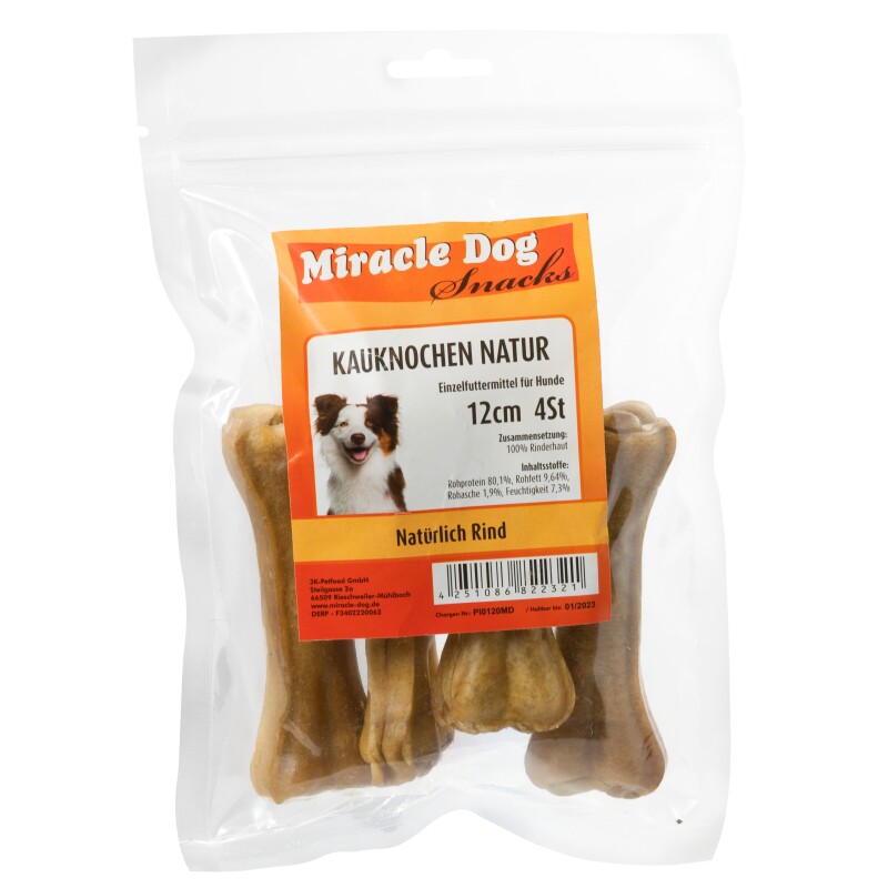 Miracle Dog Kauknochen gepresst 14 x 12cm 4St